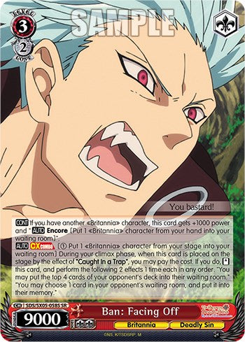 Ban: Facing Off (SR) (SDS/SX05-058S SR) - The Seven Deadly Sins: Revival of The Commandments