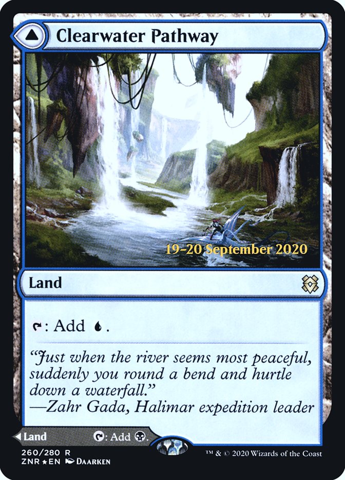 Clearwater Pathway // Murkwater Pathway (PRE-260S) - Zendikar Rising Promos Foil