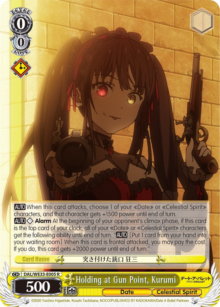Holding at Gun Point, Kurumi (Parallel Foil) (DAL/WE33-E005 R) - Date A Bullet