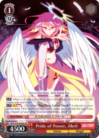 Pride of Power, Jibril (SR) (NGL/S58-E056S SR) - No Game No Life