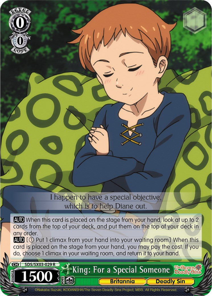 King: For a Special Someone (SDS/SX03-029 R) - The Seven Deadly Sins