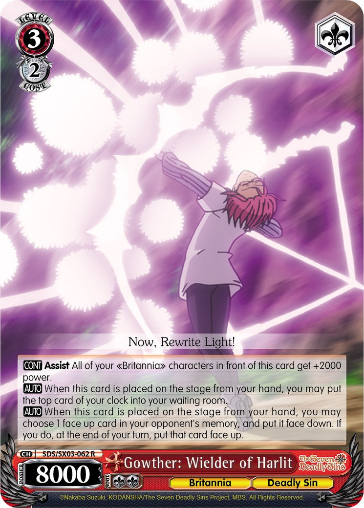 Gowther: Wielder of Harlit (SDS/SX03-062 R) - The Seven Deadly Sins