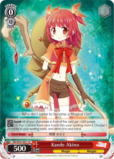 Kaede Akino (MR/W59-TE01 TD) - Magia Record: Puella Magi Madoka Magica [Side Story] (Mobile)