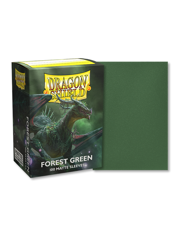 Dragon Shield Matte Forest Green Sleeves 100-Count