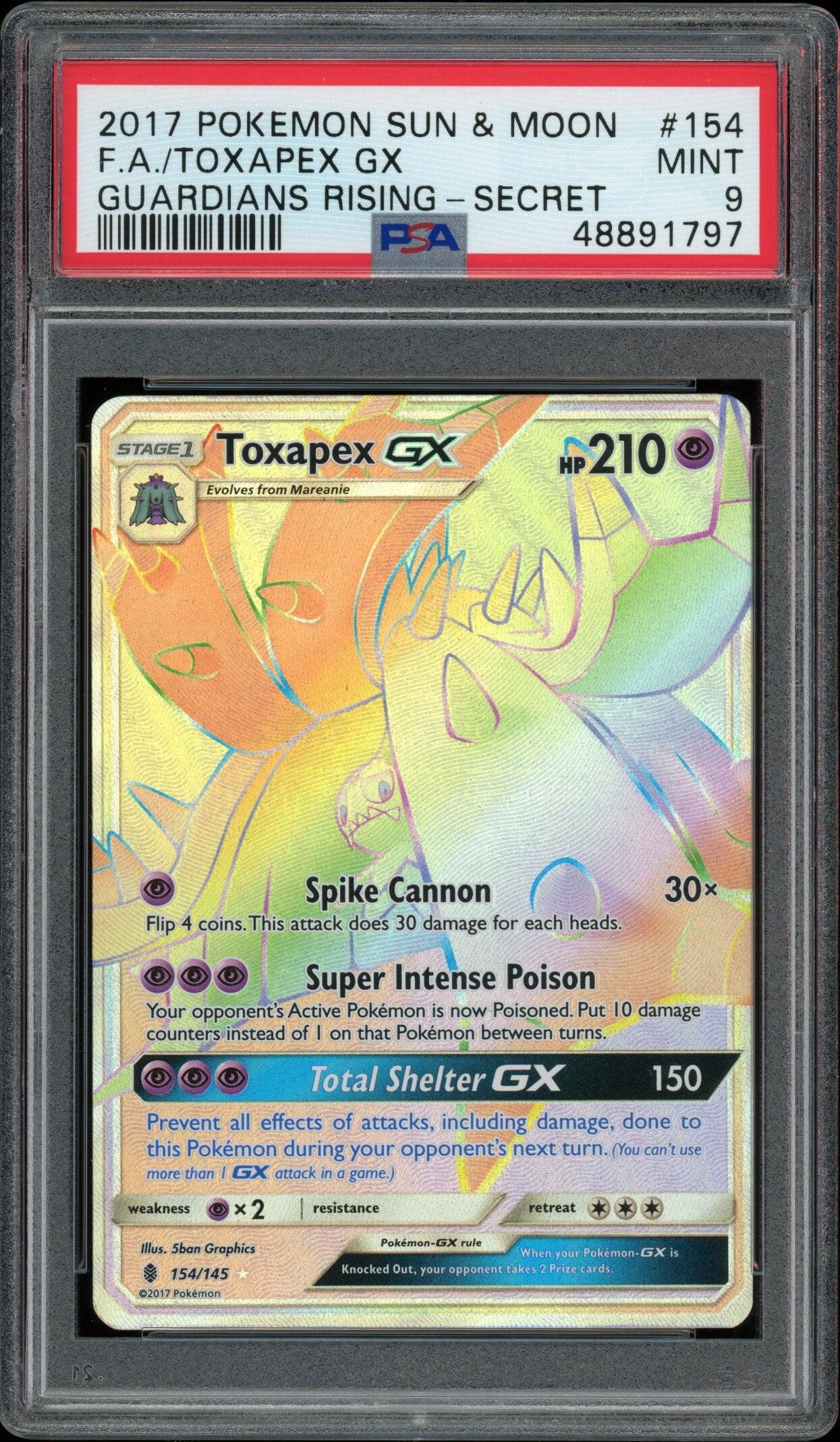 Guardians Rising Toxapex GX 154/145 PSA 9 - Josh's Cards