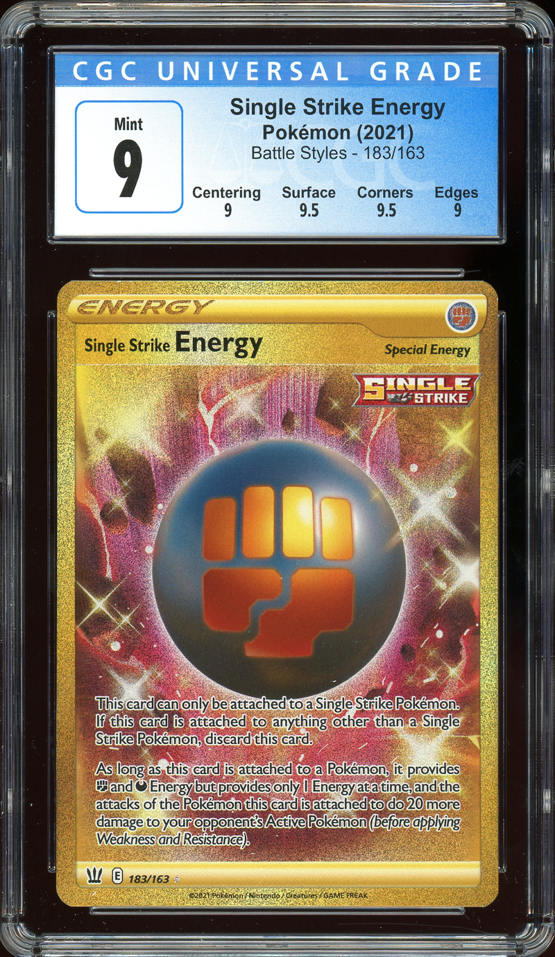 Single Strike Energy Battle Styles 183/163 CGC 9