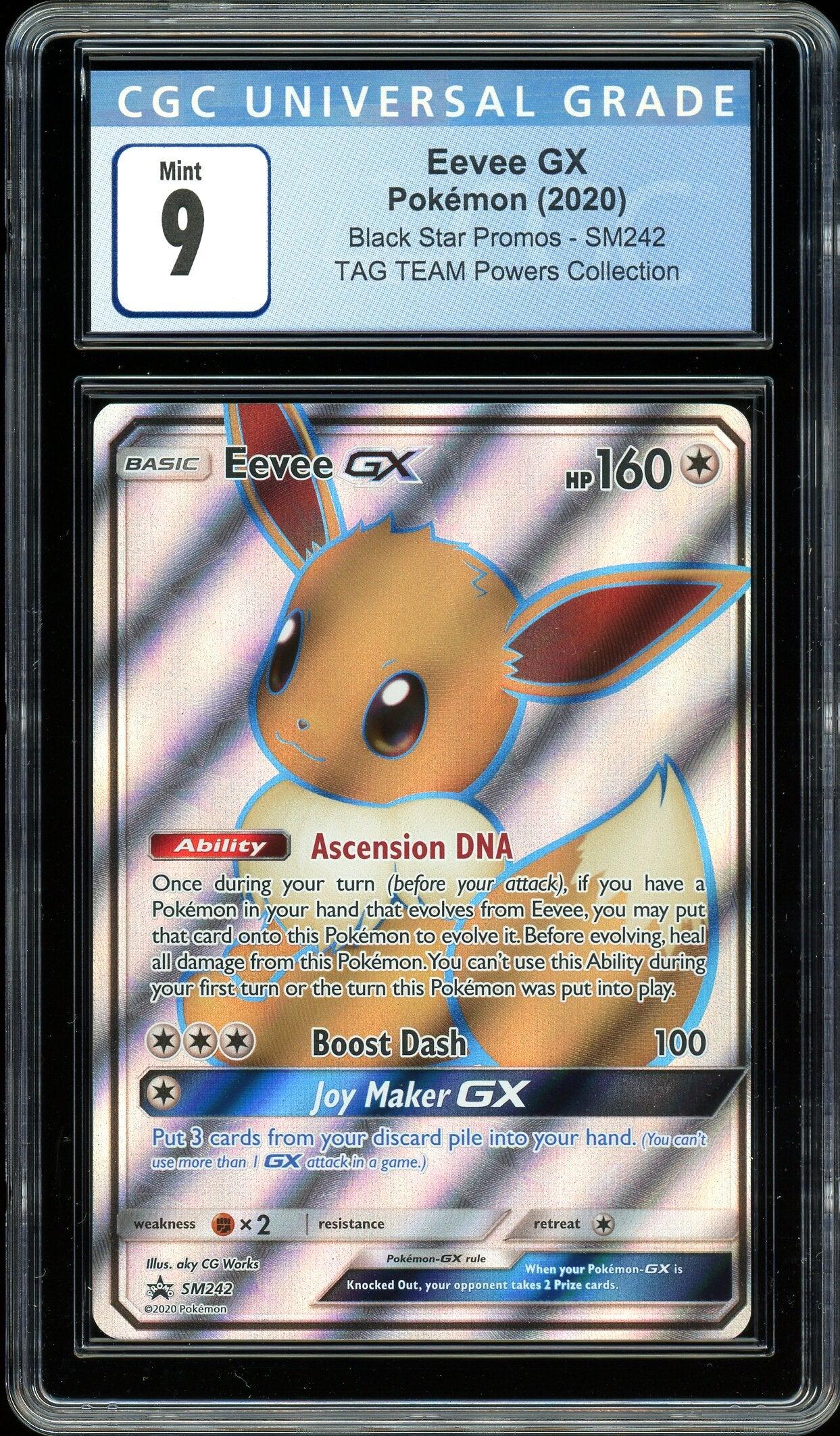 Eevee GX Promo SM242 CGC 9 - Josh's Cards