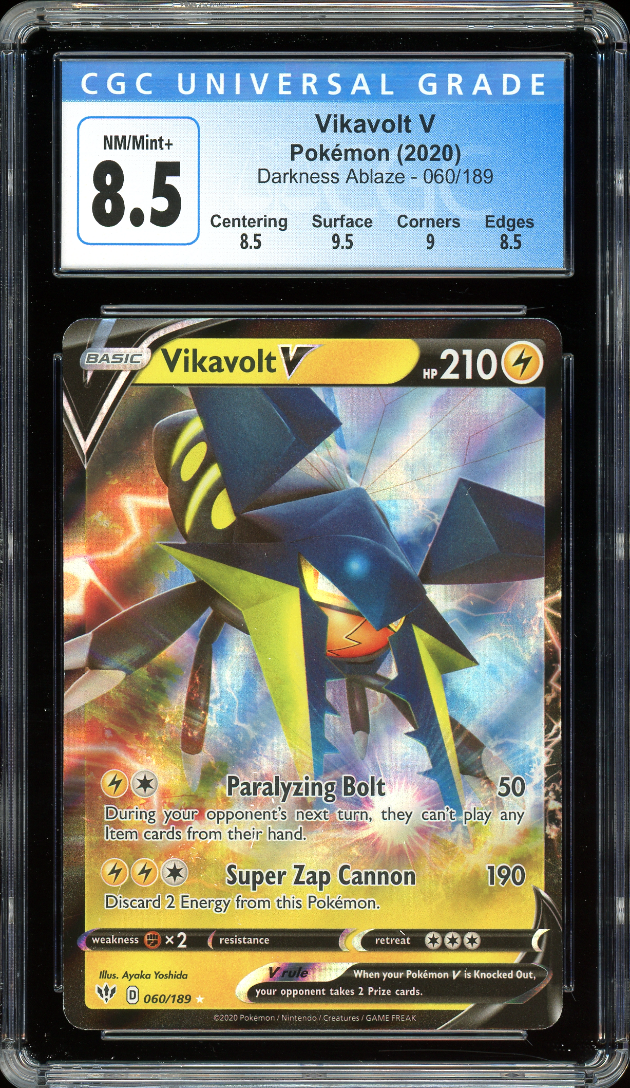 Vikavolt V Darkness Ablaze 060/189 CGC 8.5