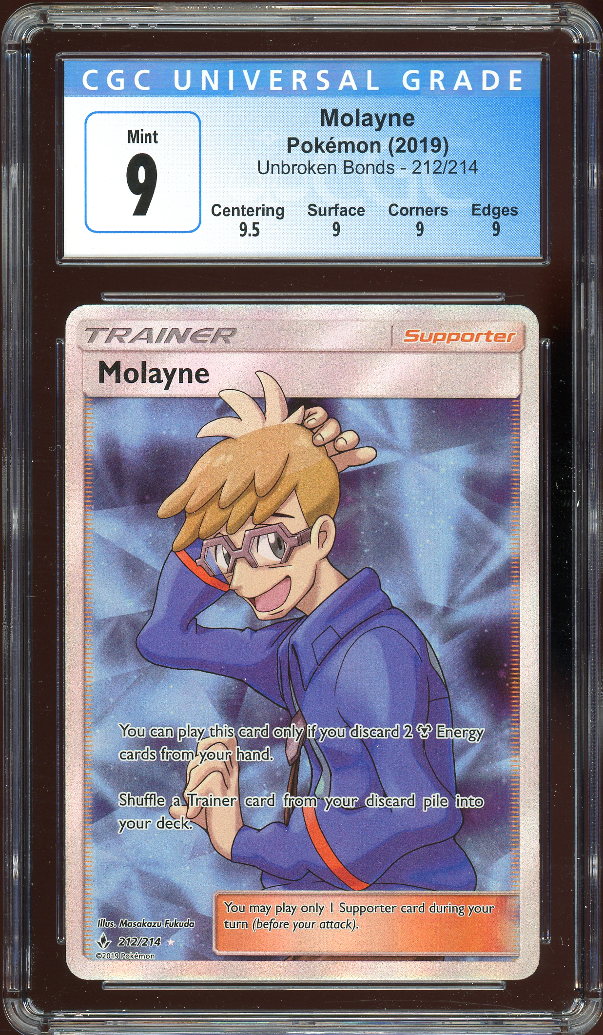 Molayne Unbroken Bonds 212/214 CGC 9