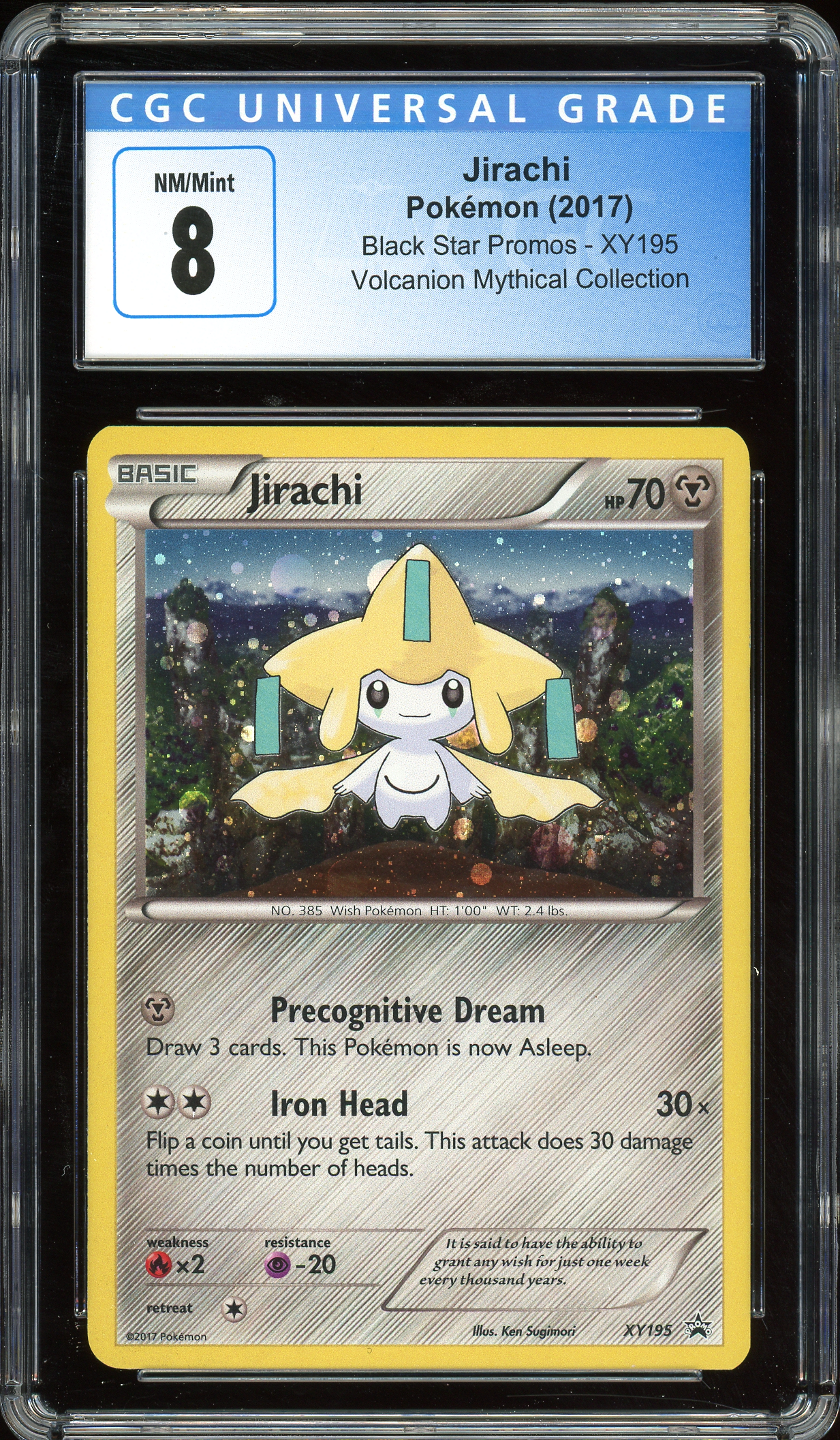 Jirachi Promo XY195 CGC 8