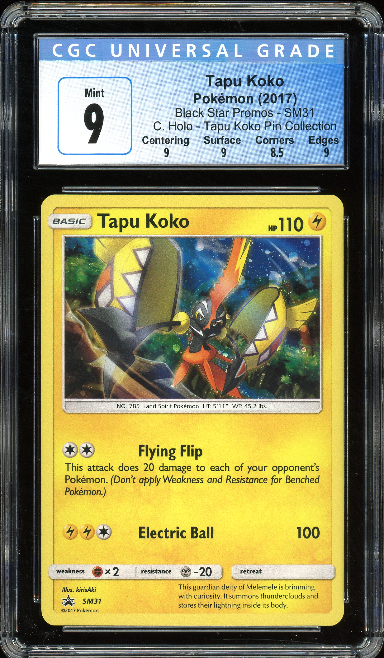 Tapu Koko Promo SM31 CGC 9