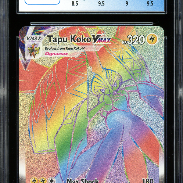 tapu koko vmax pokemon card value Tapu Koko VMAX Battle Styles 166/163 CGC 9