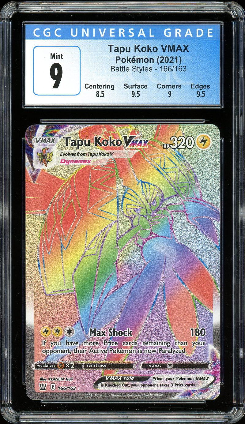 Tapu Koko VMAX Battle Styles 166/163 CGC 9