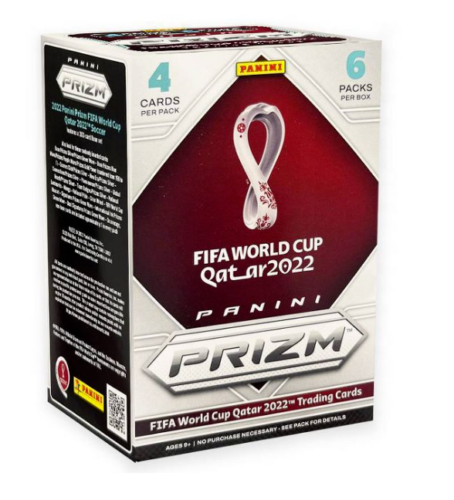 2022 Panini Prizm FIFA World Cup Qatar Soccer 6-Pack Blaster Box