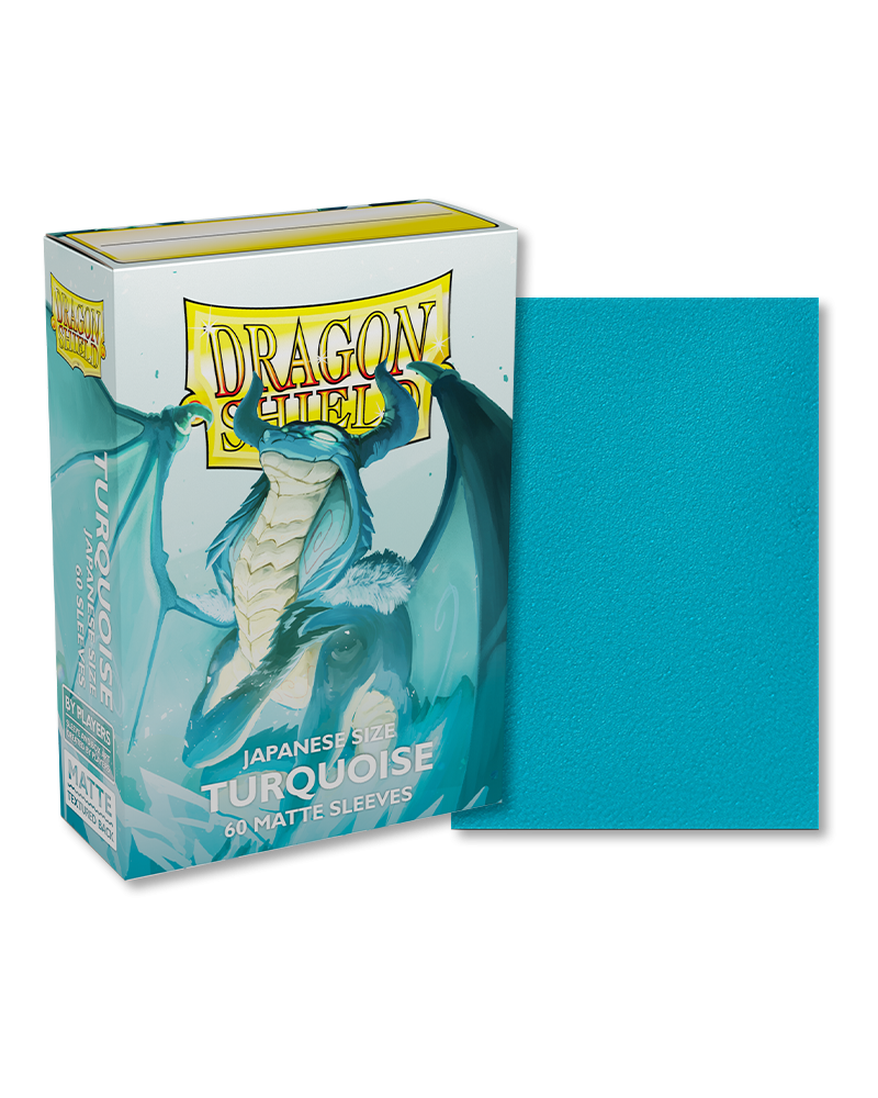 Dragon Shield Matte Turquoise Japanese Sleeves 60-Count